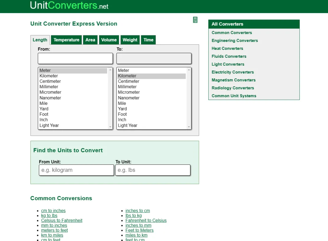 UnitConverters 流量数据