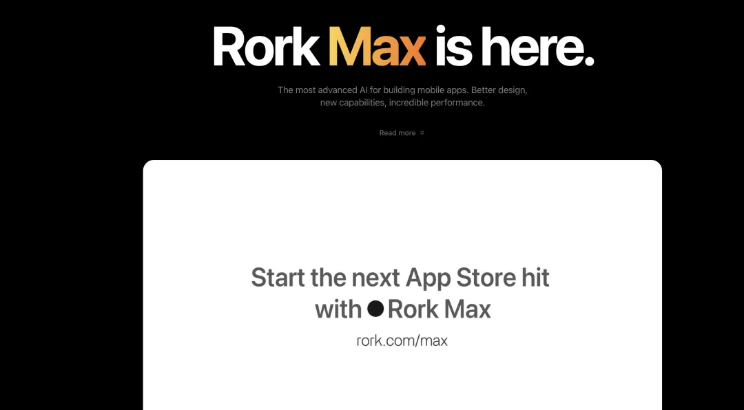 Rork Max的Apple原生生态