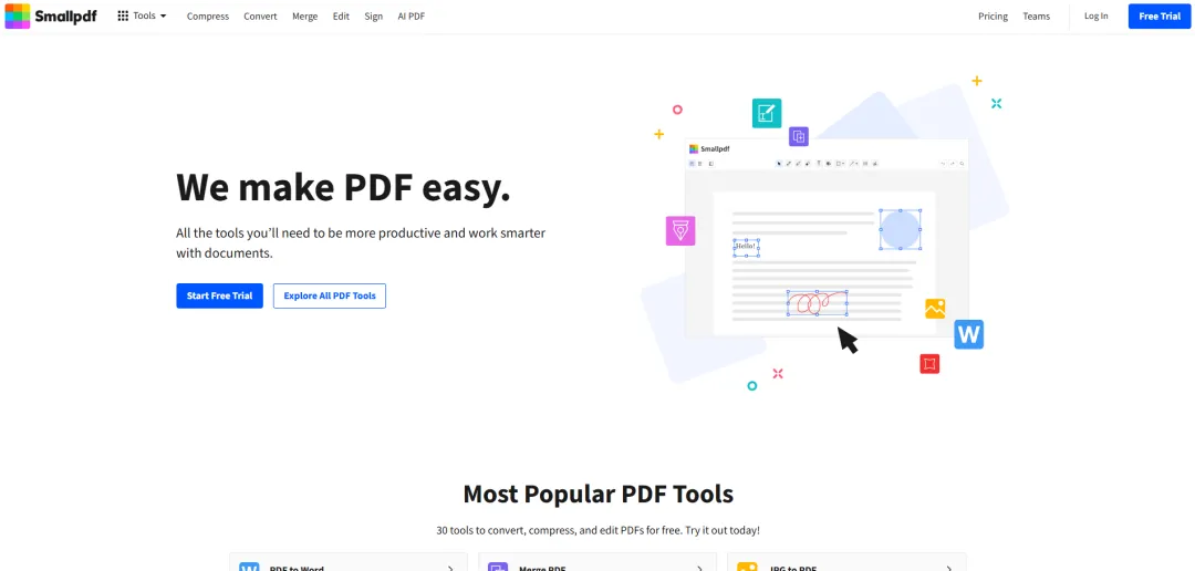 Smallpdf工具页