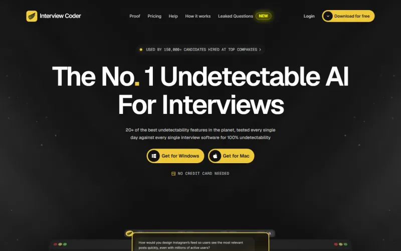 InterviewCoder 官网